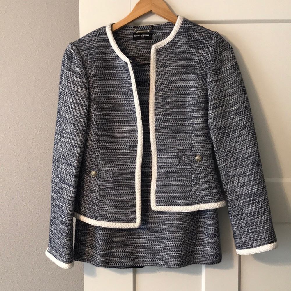 Karl Lagerfeld Paris Skirt Suit